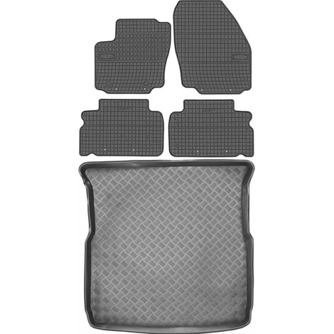 Juego de alfombrillas de goma para coche y maletero para Ford S-Max I Van (2006-2010). (1/5)