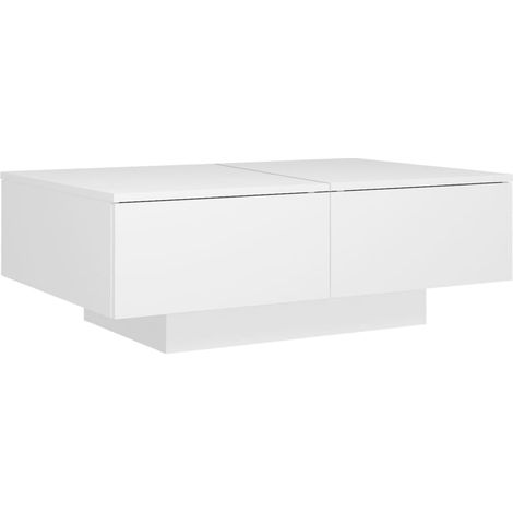 Maison Exclusive - Table basse Blanc 90x60x31 cm Aggloméré