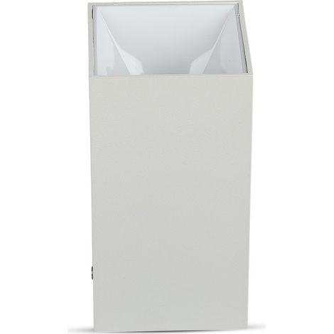 V-TAC VT-882 8583 Portafaretto LED Montaggio a Superficie Quadrato GU10 Corpo Bianco e Riflettore Bianco