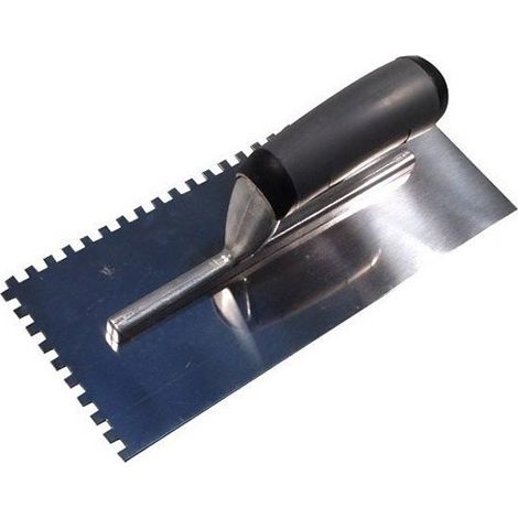 Platoir Denture 6x6mm Lame Acier Poli Brillant, Manche Bi-matière - Générique