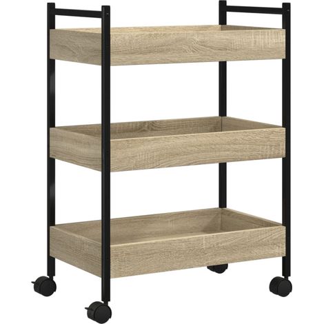 Maison Exclusive - Carrello da Cucina Rovere Sonoma 50x30x70 cm Legno Multistrato