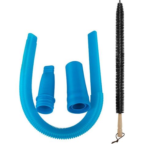Universelles blaues Staubsaugerschlauch-Set für Dyson/Dreame, für Trockner- und Kühlschrankabluftkanäle (1/4)