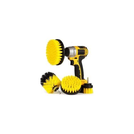 Litzee – Set di 4 spazzole per la pulizia di trapani elettrici – Nylon da 2 a 5 pollici – Per bagni, piastrelle della piscina, piastrelle in ceramica - Crezuo