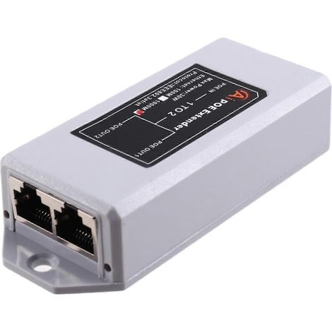 Gigabit-PoE-Repeater mit 2 Ports, 1000 Mbit/s – IEEE 802.3af/at für IP-Kameras/NVRs/Access Points, Reichweite 100 m (1/5)