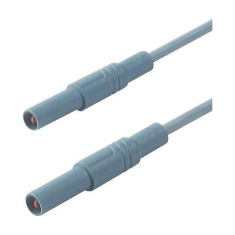 Hirschmann Test & Measurement MLS SIL GG 200/1 Puntali di sicurezza Spina a banana 4 mm Spina a banana 4 mm 2.00 m Blu