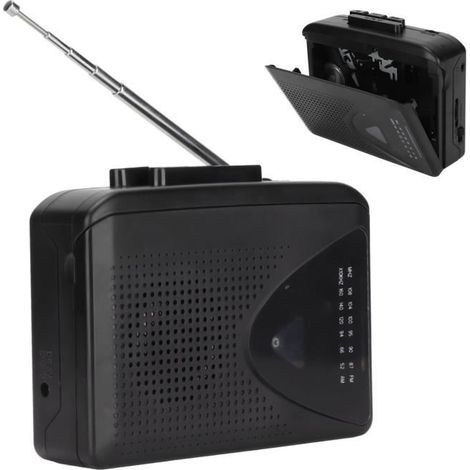 Klassischer, tragbarer Multifunktions-Kassettenspieler mit Unterstützung für kompaktes Stereo-AM/FM-Radio (SURENHAP) (1/4)