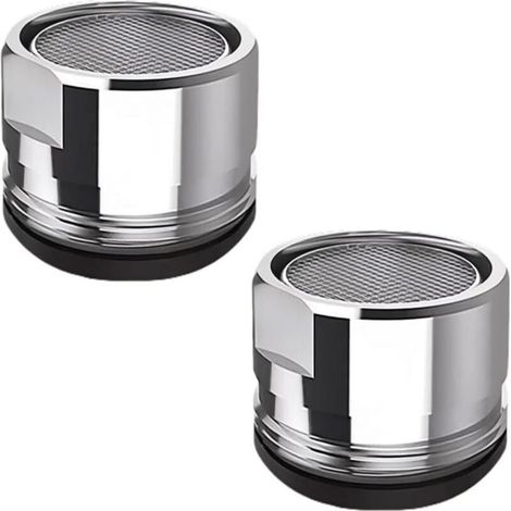 2 Pièces Aérateur de Robinet Salle de Bain 20 mm Spirale Extérieure Eau Chaude et Froide (1/4)