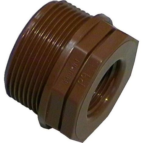 RIDUZIONE IN POLIPROPILENE MARRONE 3/4''X1/2'' MF