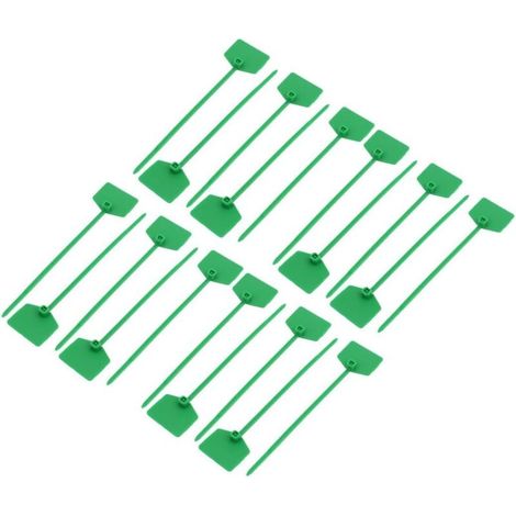 Bardusch-20 pcs éléments nylon 3×120 mm autobloquants pour câble, étiquette fil vert, connecteurs cordon marqueur (1/3)