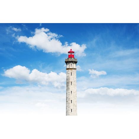 Tableau sur toile phare de baleine 30x45 cm - Impression sur Toile Murale Décorative - Image imprimée en HD sur Toile - Toile sur Châssis en Bois FSC - Fabriqué en France (1/4)