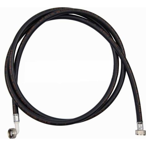 1 tube raccord d'entrée d'eau pour lave-linge, PVC, longueur 1500 mm, filetage mâle/femelle