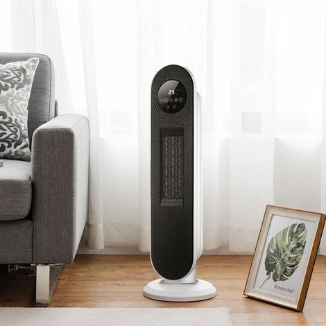 White Digital PTC Heater with Remote Control (1/5)