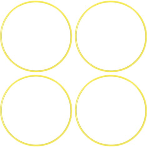 Protecteur de jante de roue, 4 pièces, Protection contre les rayures, auto-adhésif, anneaux de garniture universels pour moyeu de 18 pouces, jaune (1/5)
