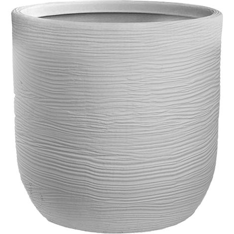 Vase Raffaello Blanc diamètre 35×34 cm pour intérieur et extérieur (1/4)