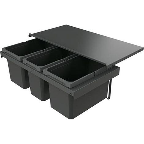 Naber Abfallsammler Cox Stand-UP® 280 S/800-3, für vorhandenen Auszug, anthrazit (1/2)