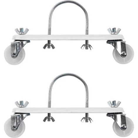 Support de poulie mobile pour radiateurs électriques, support pour radiateur hydroélectrique en bidon d'huile, déplacez facilement votre radiateur où vous le souhaitez (blanc) (1/5)