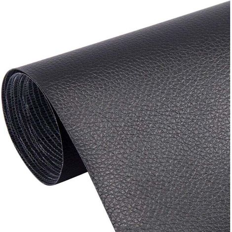 Pieces Leather Repair Patches, Leather Patch Kit, Self-Adhesive Leather Patches, Self-Adhesive Leather Patches, for Car Seats, Sofas, Furniture, Jackets, 20 x 30 CM (Black) (1/4)