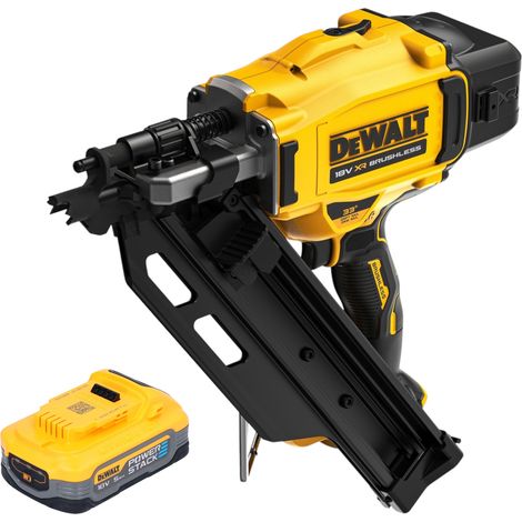 DeWalt DCN 930 N Akku Nagler 18 V 50 - 90 mm Brushless + 1x Powerstack Akku 5,0 Ah - ohne Ladegerät (1/5)