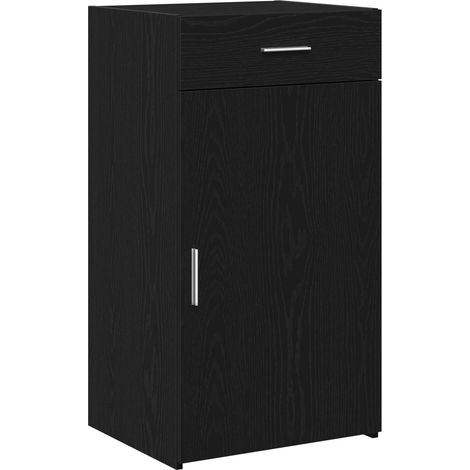 Maison Exclusive - Credenza con cassetto Rovere Nero 50 x 42,5 x 93 cm