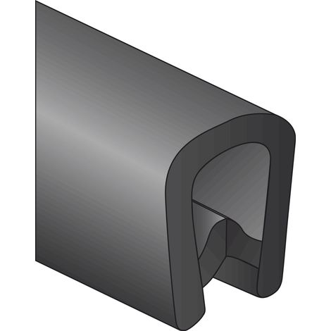 Kantenschutzprofil 14,5x10mm Kunststoff schwarz (1/2)