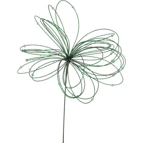 Ramo decorativo "Tobya" verde in vetro e metallo 4 x 4 x 53h cm (1/4)