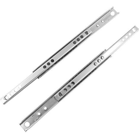 Store8 Metallschubladenschienen 2 Stück Vollauszug 17 mm (1/4)