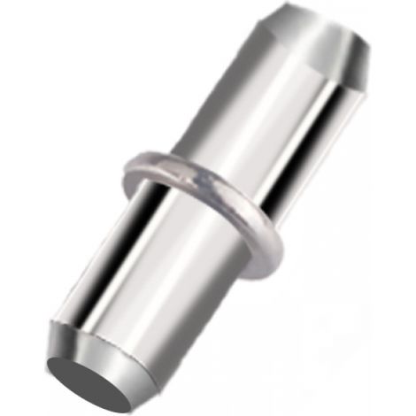 Lntyq Lot de 20 supports de sol 5 mm avec anneau d'alésage - Support d'étagère - Supports de sol - Support de planche - Support de sol 5 mm en acier massif nickelé