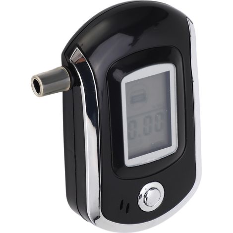 Éthylotest numérique portable à soufflage, détecteur d'alcool avec affichage digital, 5 embouts buccaux remplaçables inclus. (1/5)