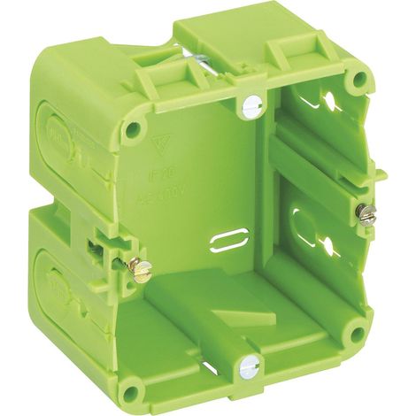 SPELSBERG KD 1 70/47 F2 GN EN POLYPROPYLÈNE (PP) ELECTRICAL JUNCTION BOX - ELECTRICAL JUNCTION BOXES (GREEN, 47 MM)