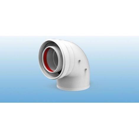 FIG - TUBO EVACUACION CALDERAS codo coaxial 60/100 90º mh 610-90mhp1 fig