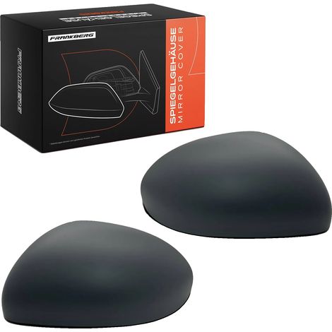 Cubiertas de espejo, superficie imprimada, compatibles con vehículos Fiat, instalación delantera, sin intermitente, color gris. (1/5)