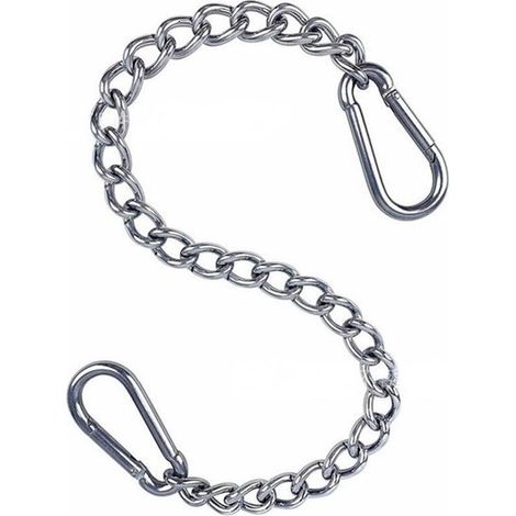 Chaîne avec deux mousquetons, chaîne pour suspendre la chaise (longueur de la chaîne 49 cm) (1/5)