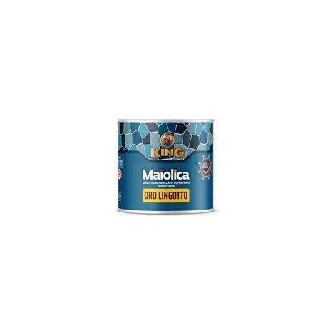 6 x SMALTO MAIOLICA ORO LINGOTTO ESTERNI 100 G