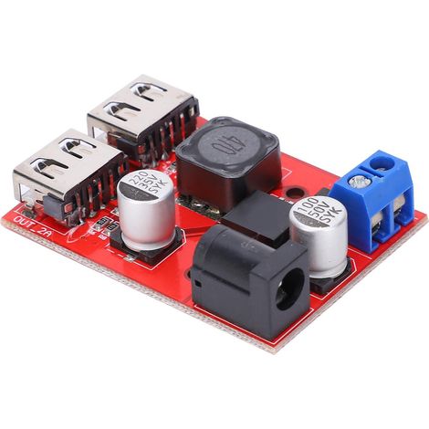 Abwärtswandlermodul 9V/12V/36V auf 5V Einstellbares geregeltes Netzteilmodul 3A für Autoladung (1/5)