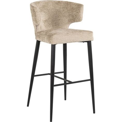 Chaise Bar Taylor Élégance Ignifugée - Beige doré fusion désert (1/5)