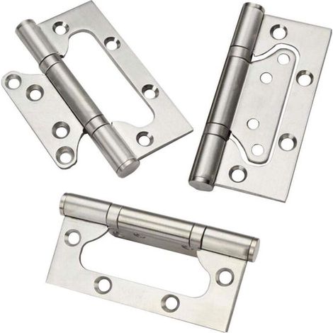 Virtubuy - Bisagras - Bisagras estables para puertas y ventanas - 10 cm de altura - Fácil instalación - Aptas para interiores... (1/2)