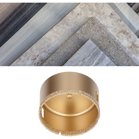 Forets diamantés 42-75 mm, forets à tige triangulaire, scie cloche haute performance pour verre/carrelage/granit/marbre/porcelaine (68 mm). (1/5)