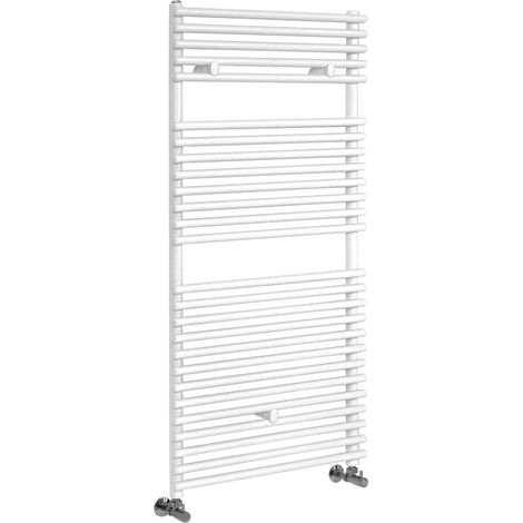 Hudson Reed Arno - Sèche-Serviettes Design Moderne - Blanc - 119 cm x 60 cm