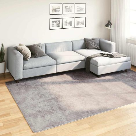Teppich Waschbar Grau 190x300 cm
