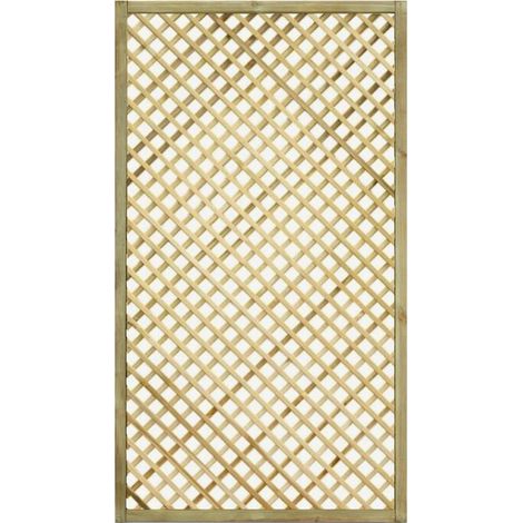 Grigliato in legno a Maglia Diagonale Gaia S 90x180 Cm Color Naturale impregnato in autoclave