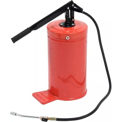 INGRASSATORE A BARILE POMPA PER GRASSO 16 KG CON TESTINA E TUBO FLESSIBILE