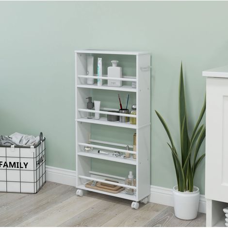 MEUBLIV carrello contenitore bianco 45 x 15 x 91 cm – 4 livelli (1/5)