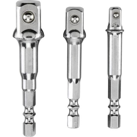 Socket adapters - screwdriver or drill bit holder - 1/4, 1/2 or 3/8 socket (1/2)