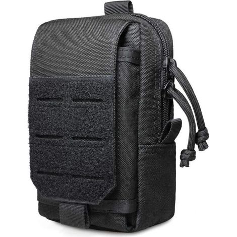 Pochette Tactique Téléphone Portable EDC Poche Molle Sacoche Ceinture Militaire Pochette à Outils Sac de Ceinture Tactique Organisateur de Gadgets Mini Sac Annexe de Multifonction pour Voyage (1/3)