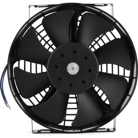 Ventilateur de Radiateur de Refroidissement électrique Mince 12 V 10in Ventilateur Universel Refroidissement Moteur Radiateur électrique Climatisation DC 12V 80W 2400RPM pour Voiture Camion. (1/5)