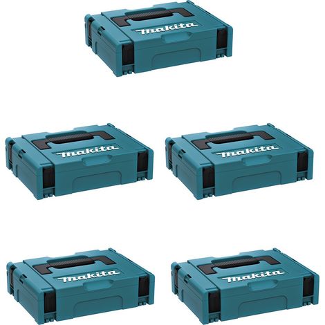 Pack de 5 Coffrets MAKITA MAKPAC Type 1