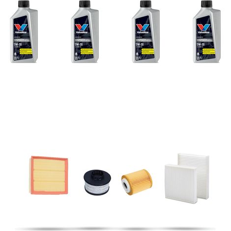 Kit tagliando 3 FILTRI e 4L OLIO compatibile con Peugeot 208 1.5 BlueHDI 75kw Dal 2018 (1/5)