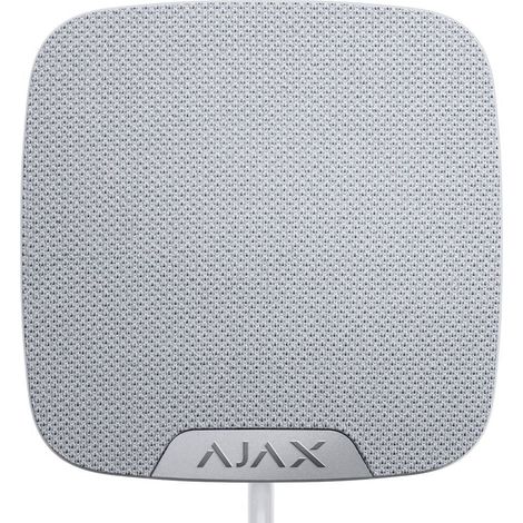 Sirena allarme ajax homesiren fibra sirena cablata da interno bianca