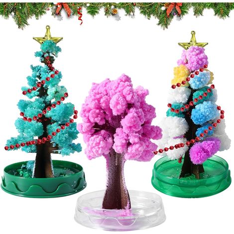 3 sapins de Noël miniatures en papier (15 x 10 cm) pour vos créations DIY, petits cadeaux de Noël (1/5)