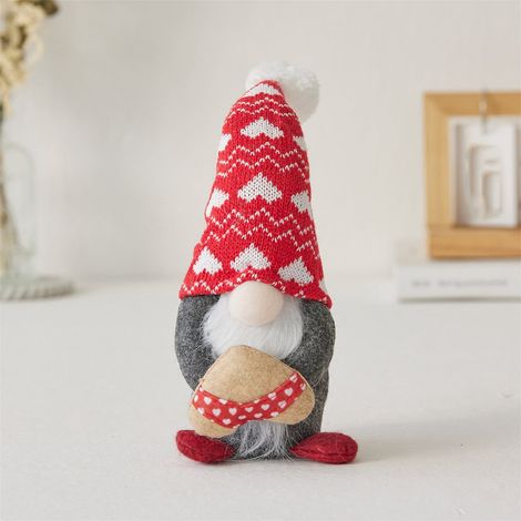 Gnome - Figurine En Peluche - Décoration De Table Intérieure - Pour Fêtes Et Décor Festif - Lot De 1 (1/5)